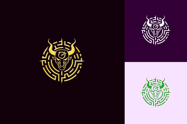 PSD un logotipo para un dragón y un león