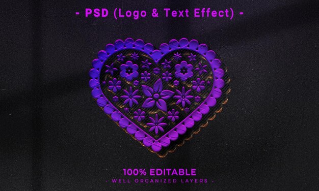 Logotipo editable en 3d y maqueta de estilo de efecto de texto con fondo abstracto oscuro