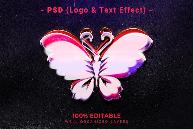 Logotipo editable en 3d y maqueta de estilo de efecto de texto con fondo abstracto oscuro