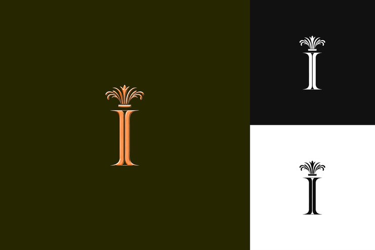 PSD logotipo con elegancia real estilo de la letra del logotipo desi ilustración del logotipo diseños vectoriales
