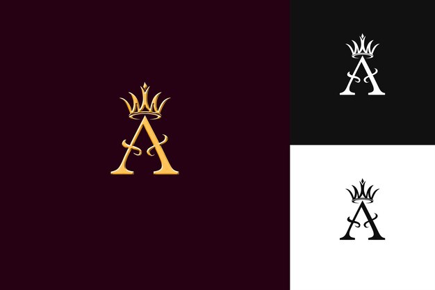 Un logotipo con elegancia real Monograma Diseño de estilo de logotipo Ilustración Diseños vectoriales de logotipo