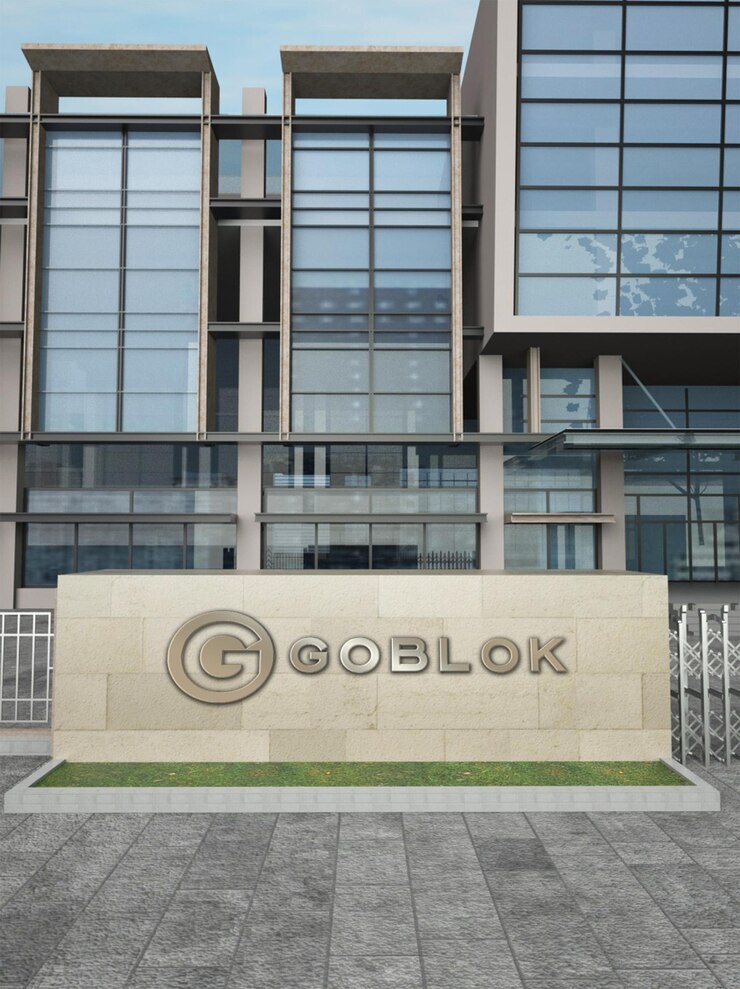 logotipo de la empresa maqueta 3d