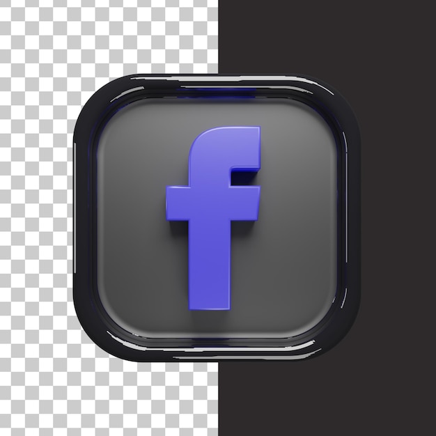 logotipo de facebook 3d