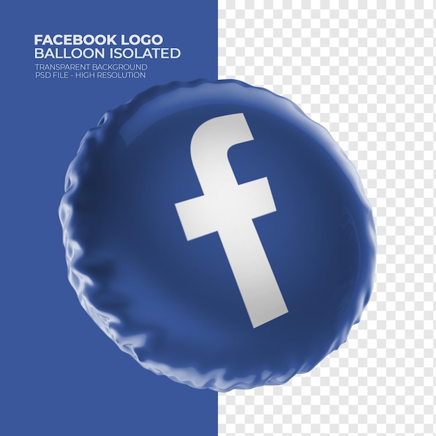 Logotipo facebook globo 3d