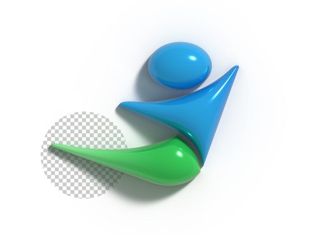 Logotipo De Fitness Abstracto Psd Transparente Tipográfico