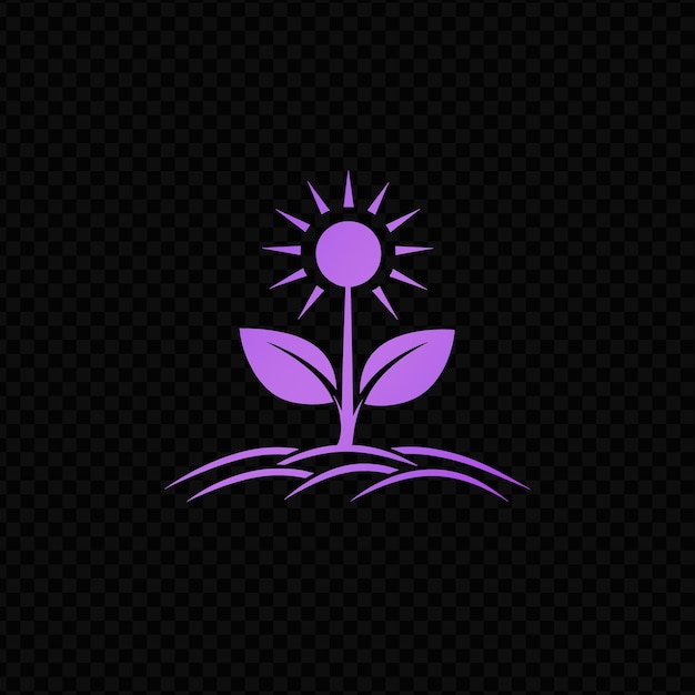 PSD un logotipo para una flor que dice la palabra primavera