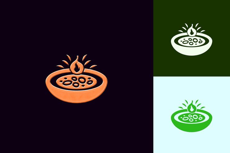 PSD un logotipo para un fuego con una llama en él