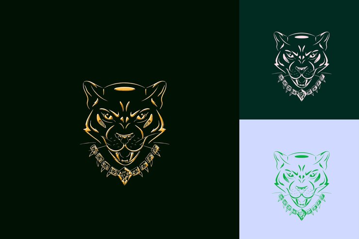 PSD un logotipo para un gato con un logotipo que dice quot gato quot