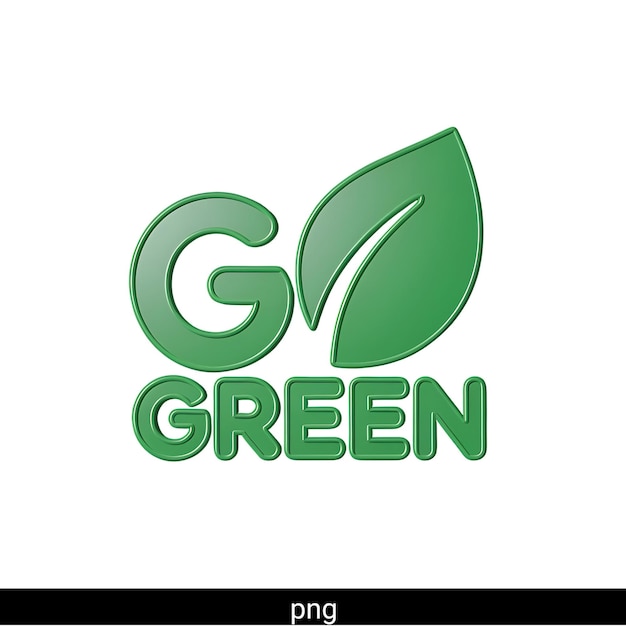 Logotipo Go Green para Defesa Ambiental