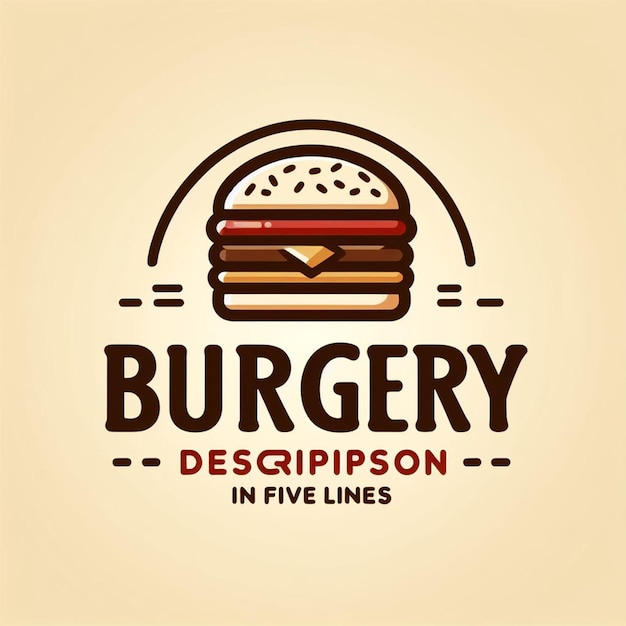 PSD el logotipo de la hamburguesa