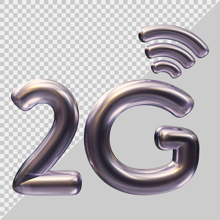PSD logotipo de icono 2g con estilo moderno 3d