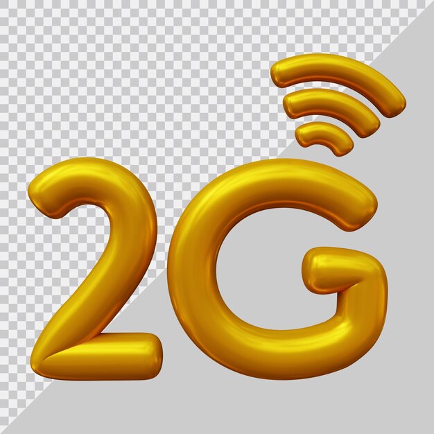 logotipo de icono 2g con estilo moderno 3d