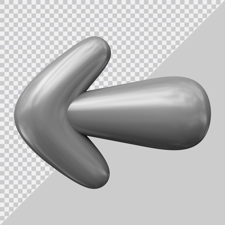 PSD logotipo de icono de flecha con estilo moderno 3d