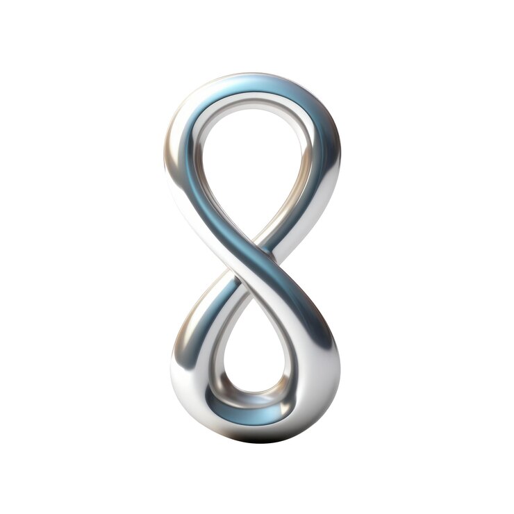 PSD el logotipo de infinity en un fondo transparente creado con ia generativa