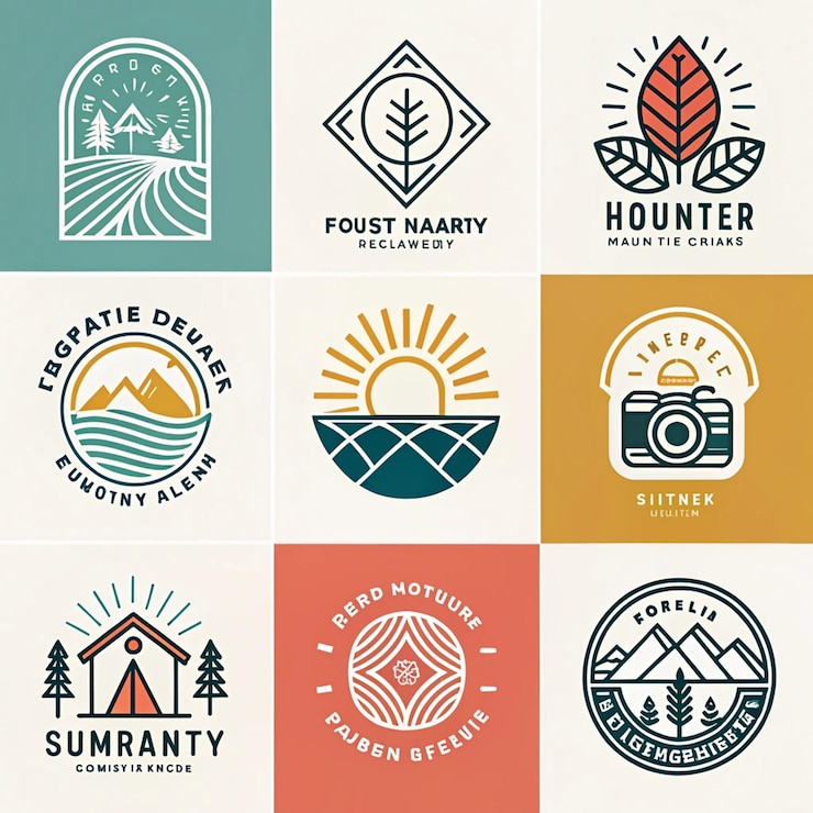 PSD logotipo inicial de monograma con diseño de estilo de letra plantilla de logotipo de corona dorada gradiente