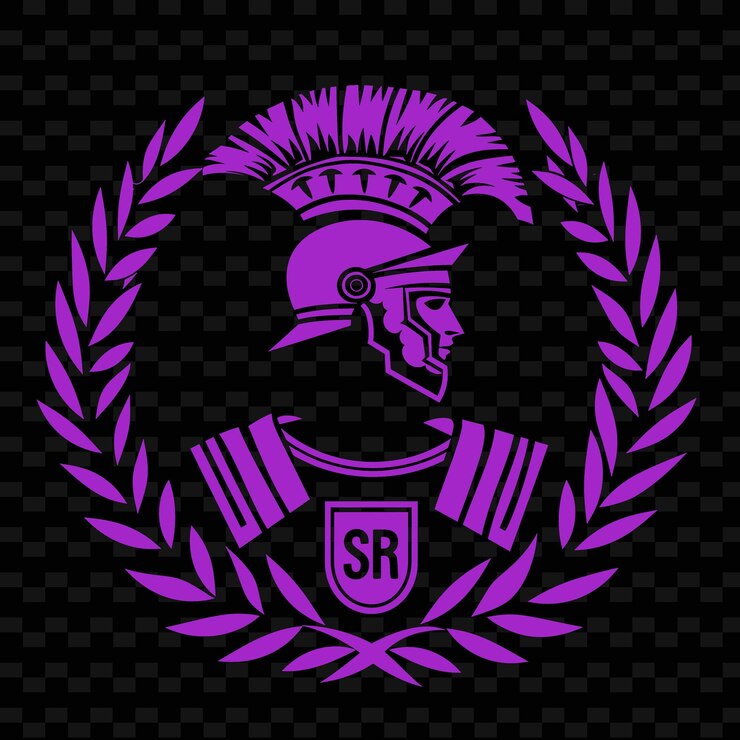 PSD logotipo de la insignia del centurión romano con corona de laurel y spqr para d diseños vectoriales tribales creativos
