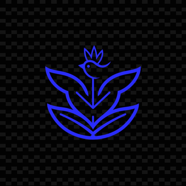 PSD logotipo de insignia de raíz de wasabi con formas geométricas y colecciones de diseño vectorial de hierbas naturales de aves