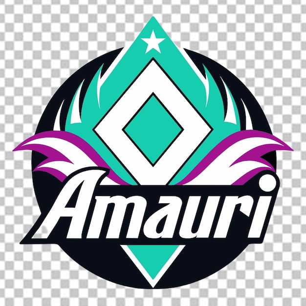 PSD el logotipo de la letra amauri en fondo transparente