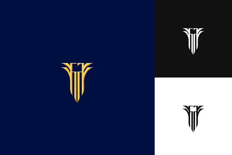 PSD logotipo de la letra f con atracción real estilo de logotipo abstracto ilustración de desi diseños vectoriales de logotipo
