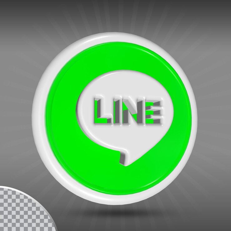 PSD logotipo de línea de icono en círculo de estilo moderno