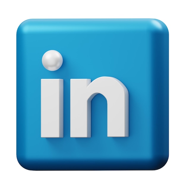 Logotipo de LinkedIn, una importante plataforma de redes sociales para redes profesionales y conexiones comerciales