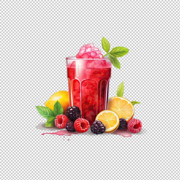 PSD el logotipo de logan flatberry juice está aislado en el fondo.