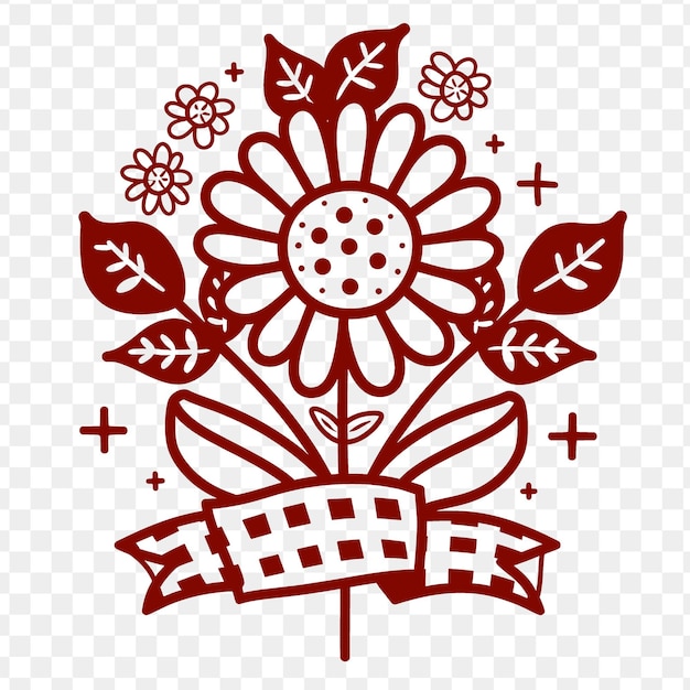 El logotipo lúdico del emblema de zinnia con coloridos copos de nieve y un tatuaje cnc de diseño vectorial gi creative psd