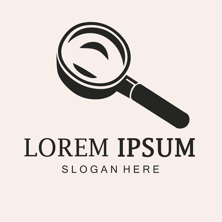 PSD el logotipo de la lupa