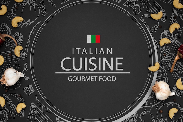 Logotipo de maqueta de restaurante italiano