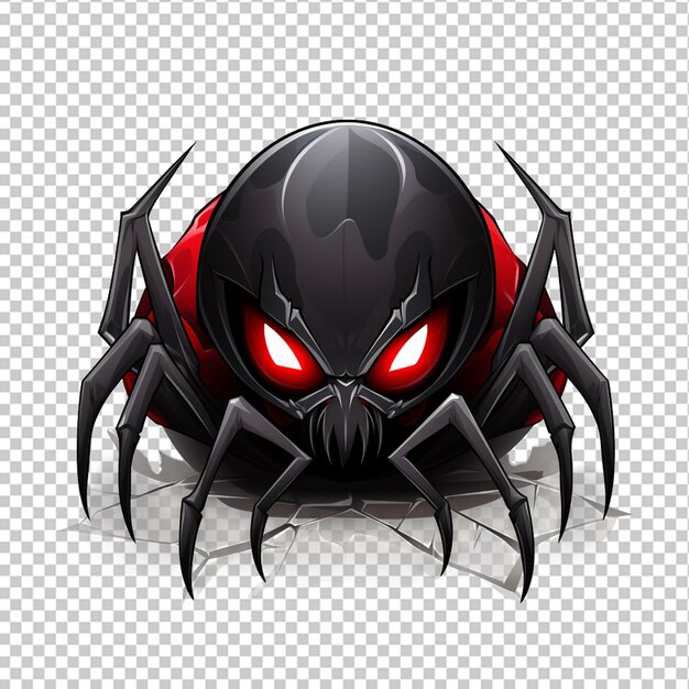 PSD logotipo de la mascota de la araña