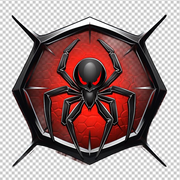 PSD logotipo de la mascota de la araña