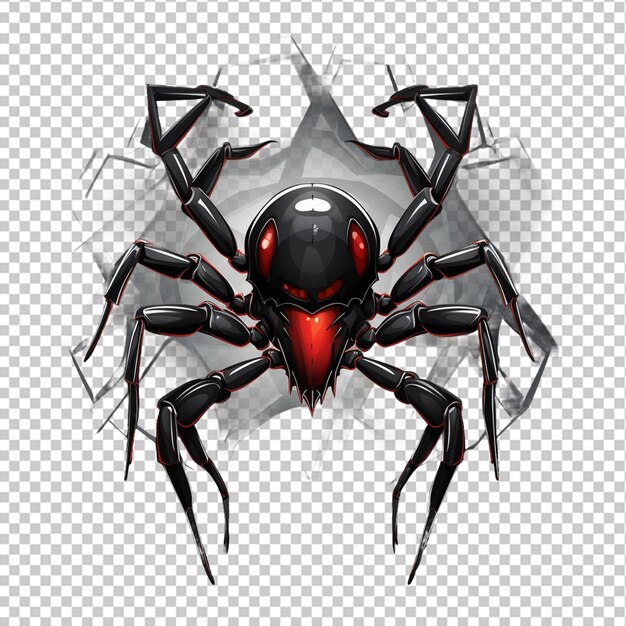 Logotipo de la mascota de la araña