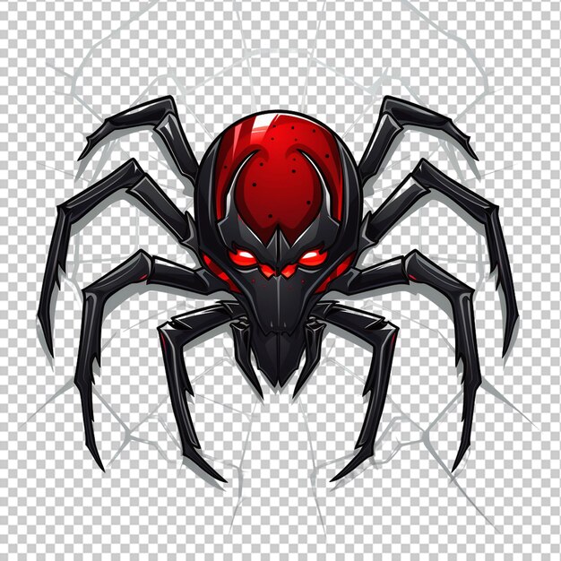 PSD logotipo de la mascota de la araña