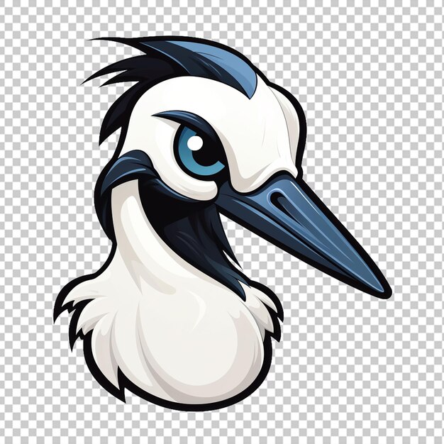 PSD el logotipo de la mascota de avocet