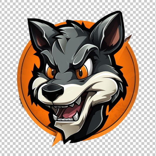 PSD el logotipo de la mascota de bandicoot