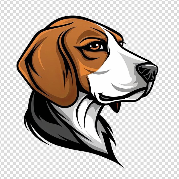 El logotipo de la mascota de la cabeza de Beagle