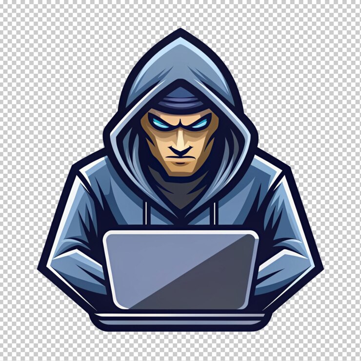 PSD el logotipo de la mascota en un fondo transparente