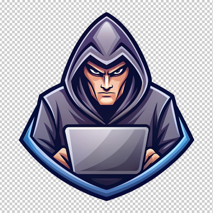 PSD el logotipo de la mascota en un fondo transparente