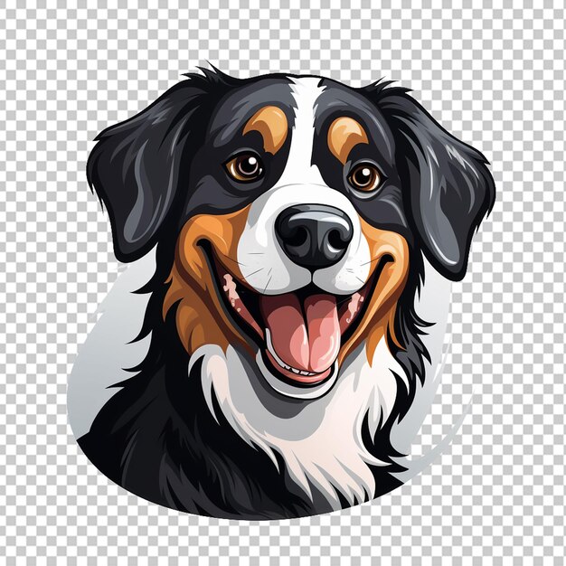 PSD el logotipo de la mascota del perro appenzeller