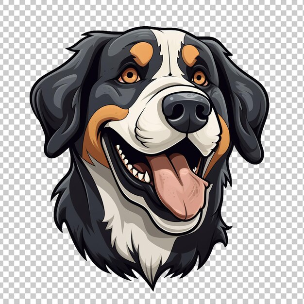 PSD el logotipo de la mascota del perro appenzeller