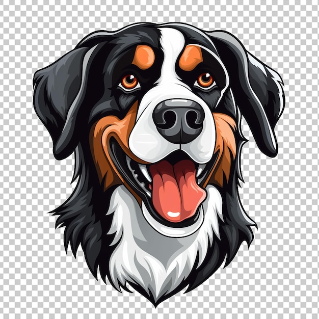PSD el logotipo de la mascota del perro appenzeller
