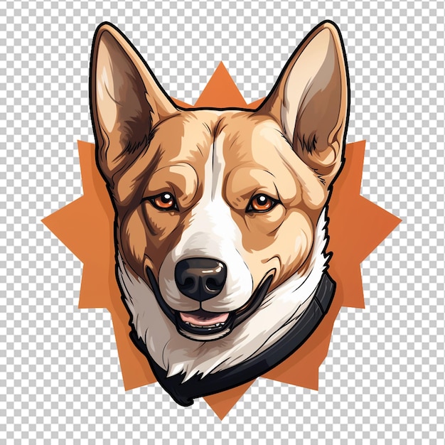 PSD logotipo de la mascota del perro de carolina