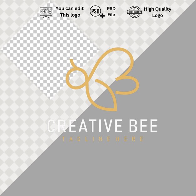El logotipo minimalista B