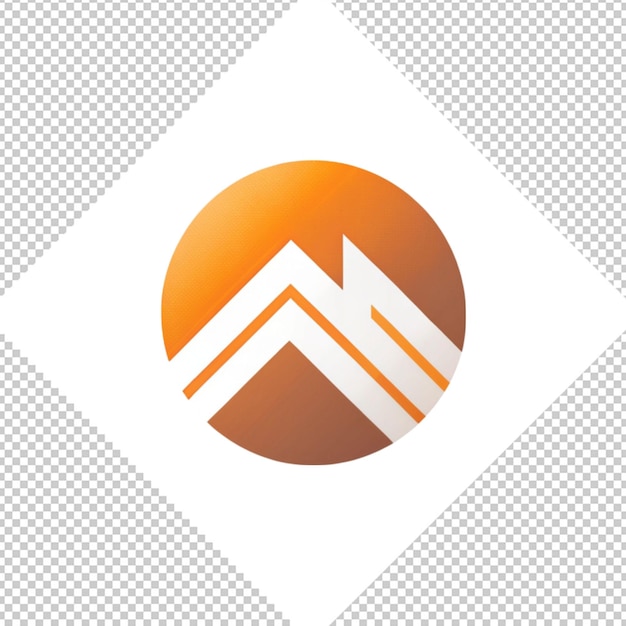 Logotipo minimalista em fundo transparente