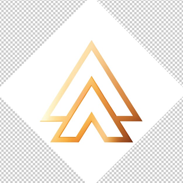 Logotipo minimalista em fundo transparente