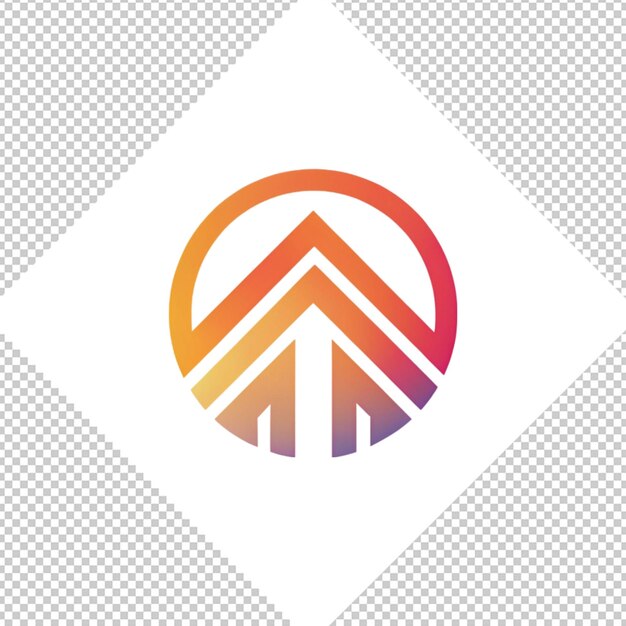 PSD logotipo minimalista em fundo transparente