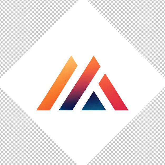 PSD logotipo minimalista em fundo transparente