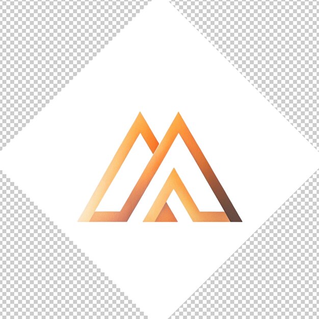 PSD logotipo minimalista em fundo transparente