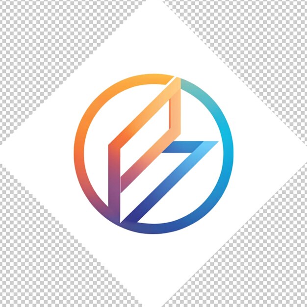 PSD logotipo minimalista em fundo transparente