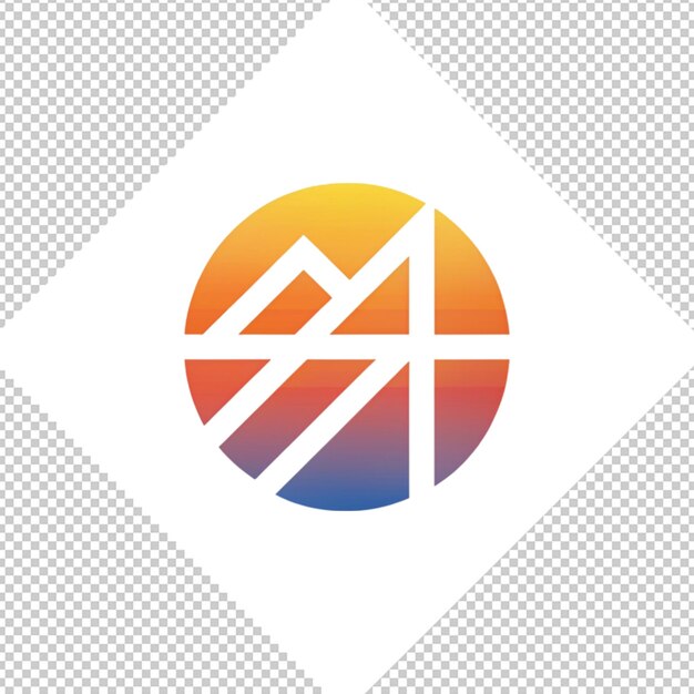 PSD logotipo minimalista em fundo transparente